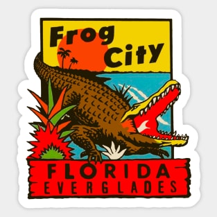 Vintage Florida Everglades Decal Sticker